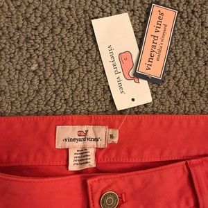 Vineyard Vines coral pants.Size 16. New w/ tags.